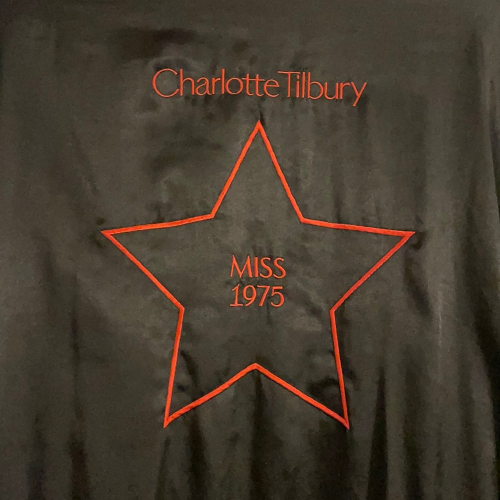 Charlotte Tilbury Black Silk Robe